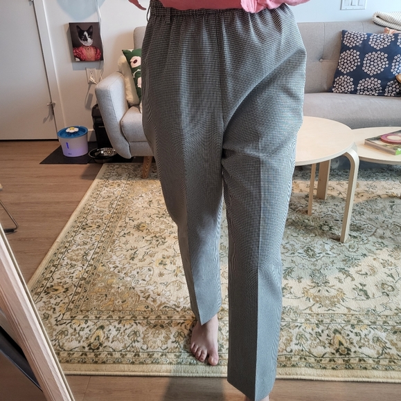 Black gingham pants - Picture 2 of 2